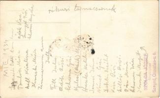 1934 Szeged, Rókusi tornacsarnok, MTE (Munkás Testedző Egyesület) tagjai. Szolga József photo (ragas...