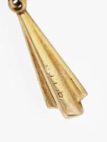 14 K arany (Au) fülbevaló pár, jelzett 1,4 g