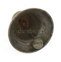 Antik bronz kolomp, m: 6 cm