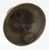 Antik bronz kolomp, m: 8 cm