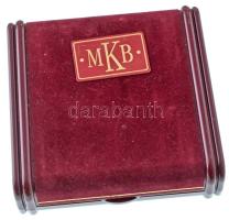 Lebó Ferenc (1960-) 1996. "MKB (Magyar Külkereskedelmi Bank) Rt." jelzett Ag emlékérem kap...