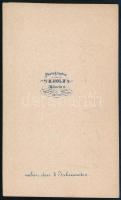 1862 Mária (1825-1889) bajor anyakirálynő portréja, keményhátú fotó H. Holz müncheni műterméből, 10,...