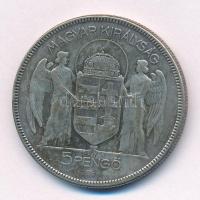 1930. 5P Ag " Horthy jobbra" T:F 
Adamo P8