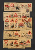 223 db közlekedés motívumú csehszlovák és szovjet gyufacimke közepes berakóban