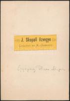 cca 1870 Gyapay Dénes (1824-1892) alispán, képviselő, keményhátú fotó J. Skopall özvegye (Győr, Moso...