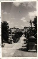 1942 Sepsiszentgyörgy, Sfantu Gheorghe; látkép / general view, park (EK)