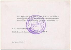 Die Reichsautobahnen. Der erste Spatenstich. Das Episkop. Die Kartei des Wissens in Bilder Herausgeg...