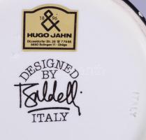 Hugo Jahn fajansz szivardoboz, jelzett, lepattanással, m: 19 cm