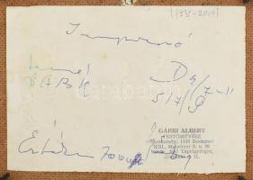 Gábri/Gábry Albert (1935-2004): Impresszió. Olaj, farost, jelezve balra lent, hátoldalán a művész bé...