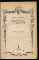 Werner Emilia: Széttört bilincsek. Ford.: Esty Jánosné. Bp., 1926, Nova, 221+(1) p. Aranyozott gerincű félvászon-kötésben, kopottas, foltos borítóval, néhány lap szélén kisebb foltokkal.