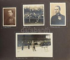 1883-1930 Nagybaczoni Nagy Béla (1882-1962) altábornagy, Vilmos bátyjának fotóalbuma, 68 fényképpel ...