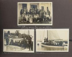 1883-1930 Nagybaczoni Nagy Béla (1882-1962) altábornagy, Vilmos bátyjának fotóalbuma, 68 fényképpel ...