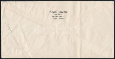 1946 (17. díjszabás) Levél egy bélyeges, 500 MP bérmentesítéssel Svájcba, túlbérmentesítve (480.000....