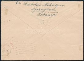 1946 (11. díjszabás) Levél 320.000P készpénzes bérmentesítéssel Tatáról Ausztriába / Cover with hand...