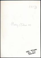 cca 1930-1940 Szendrő István (1908-2000): Őcsény (Sárköz), rokka, nő népviseletben, hátoldalon felir...