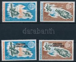 Amerikai-szovjet űrkutatás sor + felülnyomott sor, American-Soviet space exploration set + overprinted set