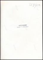 cca 1930-1940 Szendrő István (1908-2000): Budapest, Újlipótváros, postás lépésszámlálóval, hátoldalo...