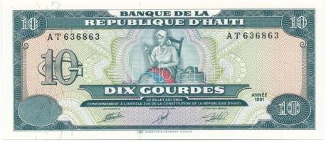 Haiti 1991. 10G T:UNC Haiti 1991. 10 Gourdes C:UNC Krause P#256a