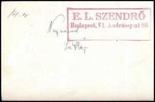 cca 1930-1940 Szendrő István (1908-2000):Nagyvárad, látkép, hátoldalon pecséttel jelzett fotó, felir...