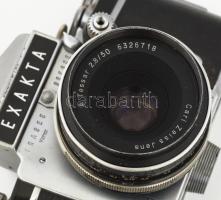 Ihagee Exakta Varex Ia fényképezőgép, Carl Zeiss Tessar 2,8/50 (50 mm f/2.8) objektívvel, sapkával