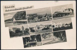 1945 (1. díjszabás) Balatoni képeslap bérmentesítés nélkül Hódmezővásárhely (érkezési?) bélyegzéssel...