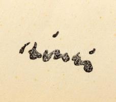 Rippl-Rónai József (1861-1927): Lovak. Cinkográfia, papír, jelzett a cinkográfián, üvegezett fakeret...