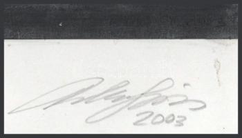 Balázs György (1927-2015): Csónakos. Akvarell, papír, jelzett, papírra kasírozva. 21x29,5 cm