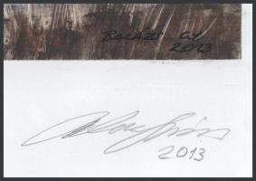 Balázs György (1927-2015): Vitorlás. Akvarell, papír, jelzett, papírra kasírozva. 19x29,5 cm