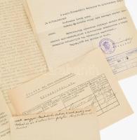 1939 2 db levél, kitüntetésre vonatkozó levelezés és belügyminisztériumi körlevél