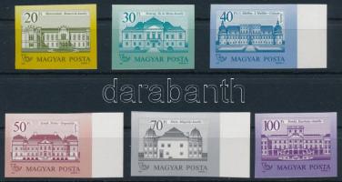 1987 Kastélyok 6 db vágott bélyeg a sorból / imperforate stamps