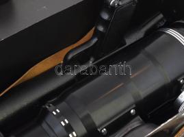 Fotó puska készlet tartalék objektívvel, kompletten, dobozzal, tartalék helios 44 objektívvel, szűrő...