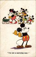 1932 I'm not a marrying man! Mickey Mouse. Walter E. Disney A. R. Co. i. B. 1776. (fl)