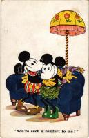 1932 Youre such a comfort to me! Mickey and Minnie Mouse. Walter E. Disney A. R. Co. i. B. 1782. (fl)