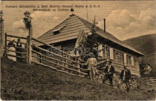 1911 Óradna, Alt-Rodna, Radna veche, Rodna; Menedékház az Ünőkőn / Kuhhorn Schutzhütte d. Sekt. Bistritz-Naszod-Rodna d. S.K.V. / Varful Ineu tourist house, mountain rest house