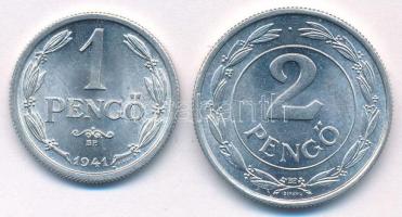 1941. 1P Al + 1943. 2P Al T:UNC,AU Adamo P6.1, P7.4