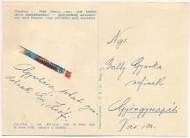 Walt Disney óriásfilm: Pinokkió. Hunniafilm mechanikus lap 10 db képpel. Kiadja dr. Nagy S. / Pinocc...