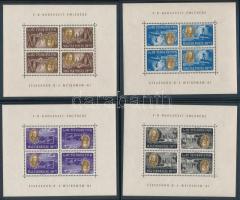 1947 Roosevelt fordított képállású kisívsor (apró ráncok) / Mi 985-992 inverted mini sheets (small c...