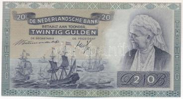 Hollandia 1941. 20G T:AU / Netherlands 1941. 20 Gulden C:AU Krause P#54