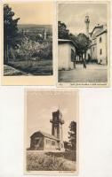 Pécs - 13 db régi város képeslap vegyes minőségben