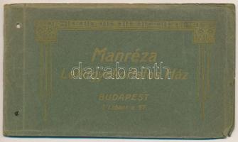 Budapest II. Manréza - 4 db régi képeslap, képeslapfüzet borító és ismertető szöveg