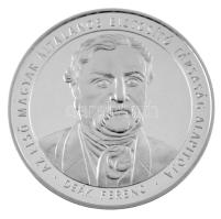 2003. &quot;Az Első Magyar Általános Biztosító Társaság Alapítója - Deák Ferenc / Allianz Hungária Biztosító Rt.&quot; jelzett Ag emlékérem dísztokban, tanúsítvánnyal (31,34g/0.925/42mm) T:PP