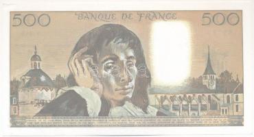 Franciaország 1991. május 2. 500Fr "V348 68225" T:XF
France 1991. May 2nd 500 Francs &quo...