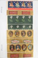 cca 600 darab gyufacímke a világ minden tájáról, vegyesen, mappában