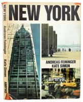 Andreas Feininger, Kate Simon: New York. New York, 1964, Viking Press. Fekete-fehér és színes képekkel, fotókkal illusztrált. Kiadói egészvászon-kötés, kiadói kissé sérült papír védőborítóval.