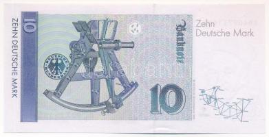 NSZK 1989. 10M T:UNC nyomdai festékfolt FRG 1989. 10 Mark C:UNC typographical paint stains Krause P#...