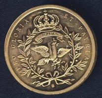 Németország DN "II. Frigyes" aranyozott fém emlékérem T:PP