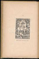 Dankó József: A franczia könyvdísz a renaissance korban. Székfoglaló értekezés. Bp.,1886.,MTA,(Athen...