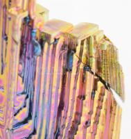 Szivárvány titánium kvarc klaszter, h: 5 cm