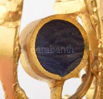 1992 Grétsy László Szarvas Gábor-díja, fém, talpazaton, m: 22 cm