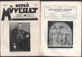 1927 Képzőművészet. Szerk.: Gyöngyösi Nándor. I. évf. 1., 2.,és 4. számok. Kiadói papírkötés, közte ...